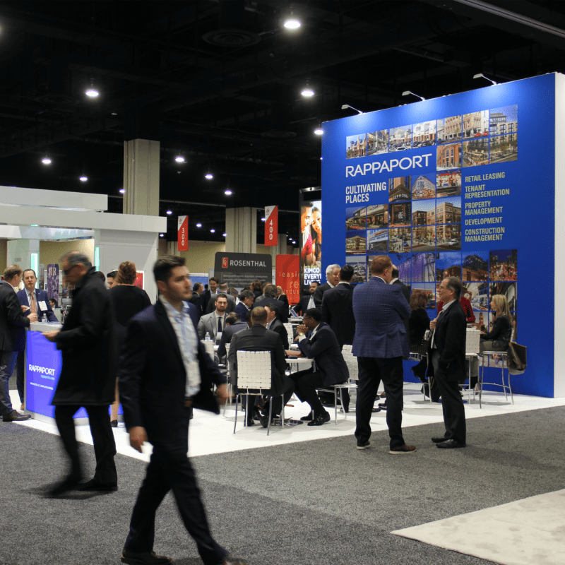 ICSC people walking around the conference