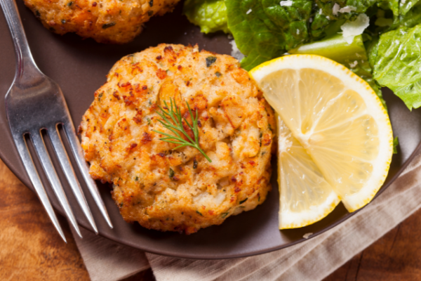3 elegant crabcake